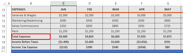 Total Expenses