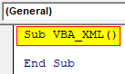 VBA XML voorbeeld 1-2