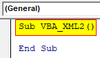 VBA XML Example 2-1