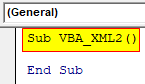 exempel på VBA XML 2-1