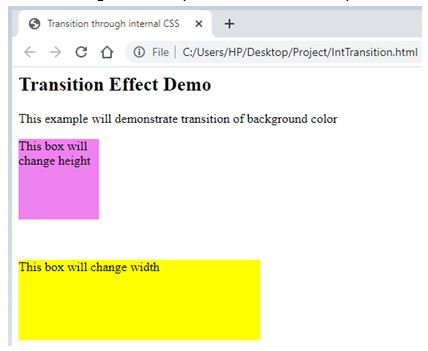 CSS Transition Effects | Examples of CSS Transition Effects