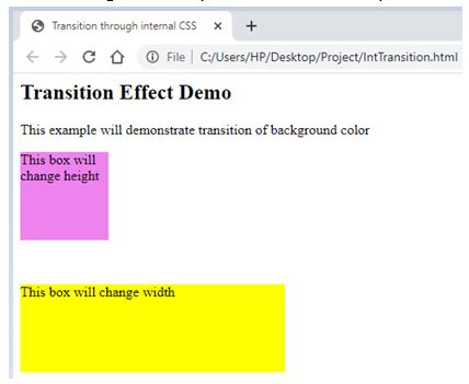 CSS Transition Effects  Examples of CSS Transition Effects