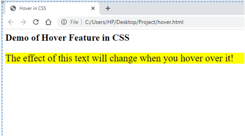 hover in css output 2