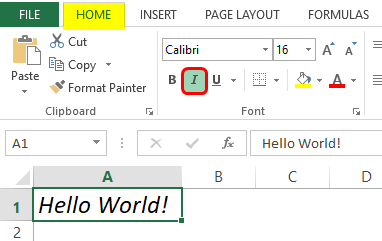 how to add blank underline in excel