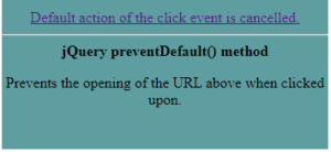 jQuery preventDefault | Learn the Examples of Query preventDefault()