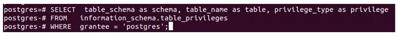 postgreSQL GRANT 2