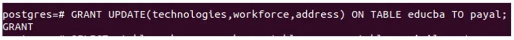 postgreSQL GRANT 8