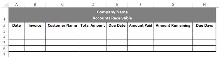Accounting Templates in Excel | Useful Accounting Templates in Excel