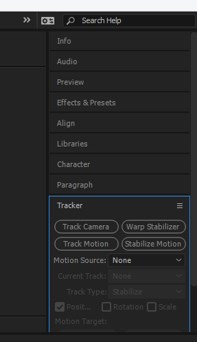Tracker option tab