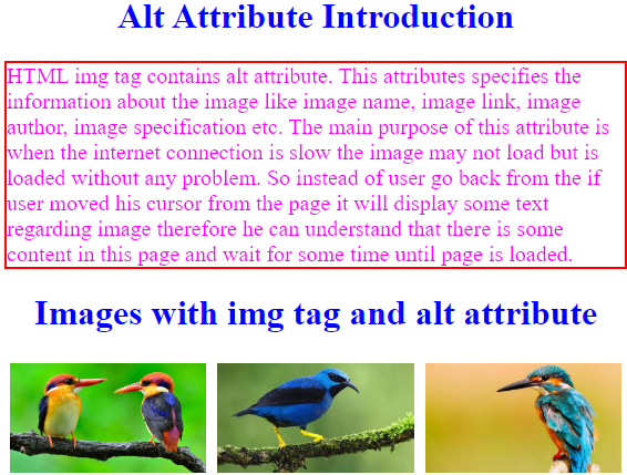Alt attribute