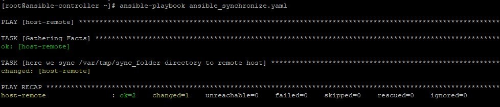 Ansible Synchronize-1.1