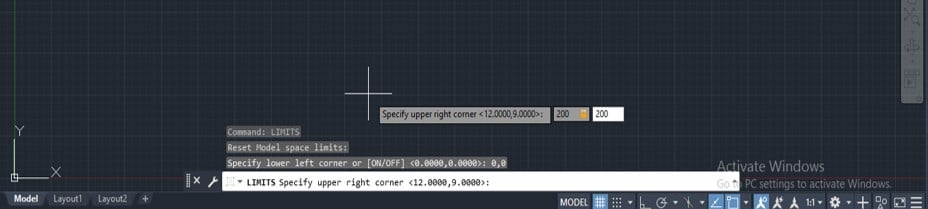 qcad drawing with dimensions