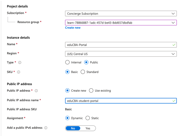 Azure Load Balancer output 6