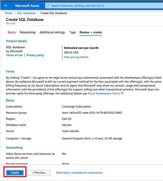 Azure SQL Database-1.8