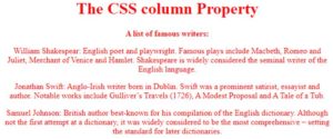 CSS Column | Guide to Working of CSS Column Property with Examples