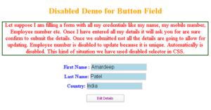 CSS disabled | How to Disable the Elements and Style Disabled Elements?