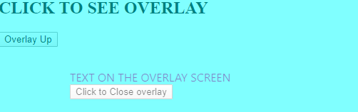 overlay screen