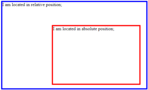 html css position relative