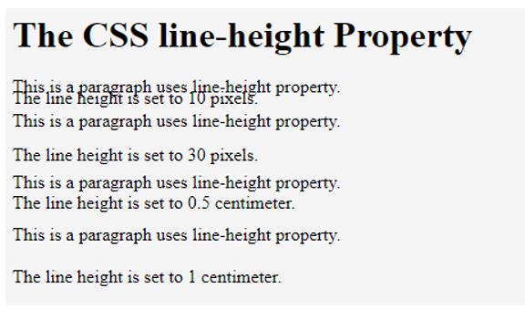 CSS Line Height Working Of The CSS Line property With Examples