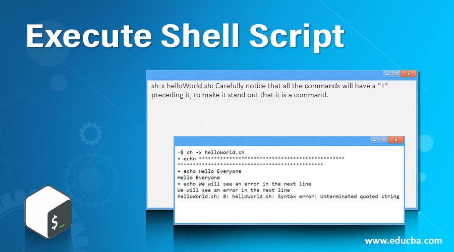 Шелл скрипт. Echo Shell Linux. Unterminated String literal. SYNTAXERROR: Unterminated String literal (detected at line 2).