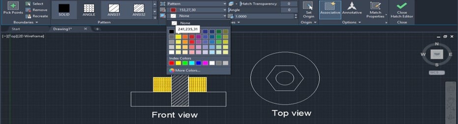 Hatch AutoCAD - 13