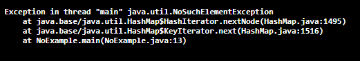 Java NoSuchElementException-1.1