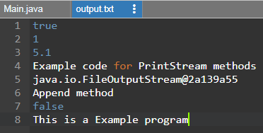 Java PrintStream Example 1