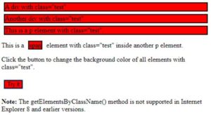 JavaScript getElementsByClassName() | Examples to Implement