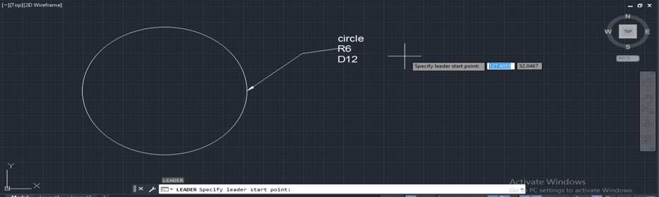 Leader in AutoCAD - 9