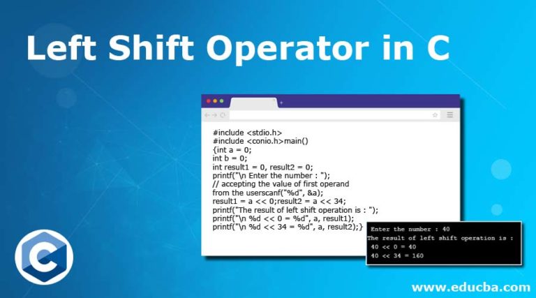 left shift assignment operator in c