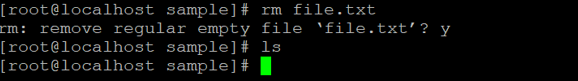 Rm Command Linux Example
