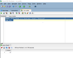Oracle INSTR() | A Quick Glance of Oracle INSTR() with Examples