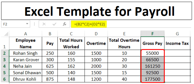 Excel Template for Payroll