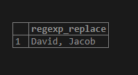 PostgreSQL REGEXP_REPLACE 1