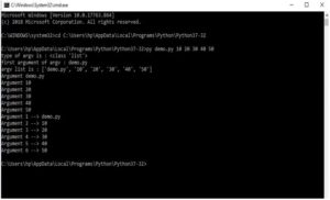 Python Command-line Arguments | Options in Command-line Argument