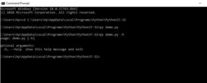 Python Command-line Arguments | Options in Command-line Argument