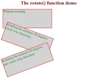 CSS transform | How Does transform Done in CSS with Multiple Function