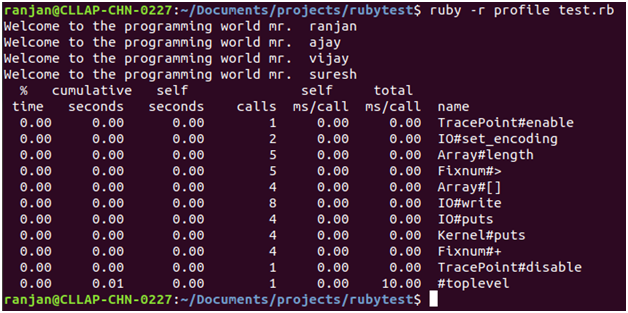 Ruby Profiler Example 2