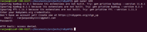 RubyGems | Syntax And Various Commands Of RubyGems