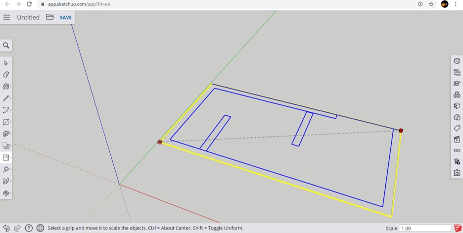 sketchup 17 print in middle of two pages