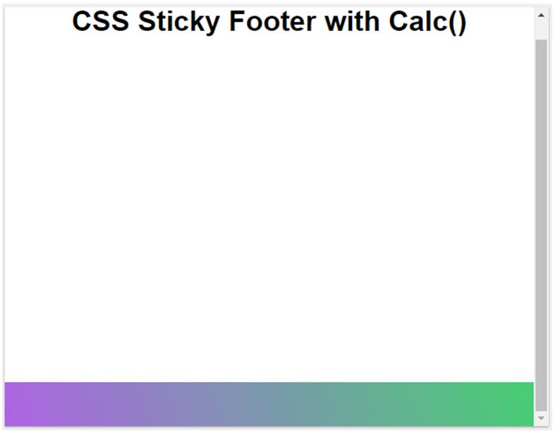 Sticky Footer CSS2