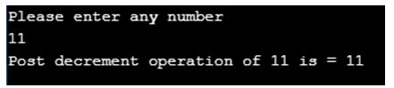 Unary operator in c 8