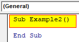 VBA Create Object Example 2-1