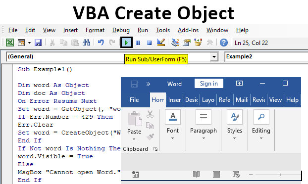Vba Create Object | How To Use Create Object Function In Excel Vba?