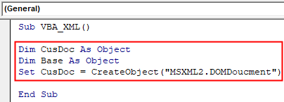 VBA XML de Exemplo 1-6