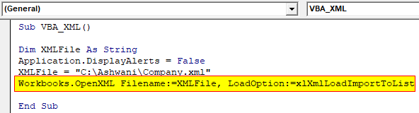 VBA XML Example 1-7