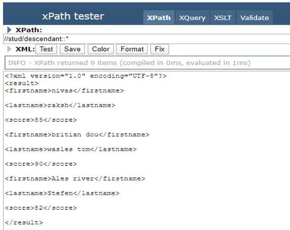 XPath Axes 2