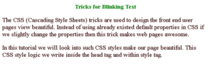 CSS Tricks | How Does Tricks Work In CSS With Examples?