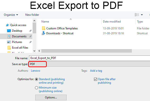 export pdf table to excel