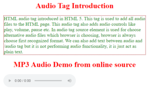 HTML Audio Tag | Learn How does the Audio Tag works in HTML?